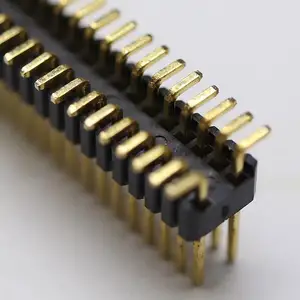 Chất lượng cao PCB nối nam 1.27*2.54 mét vị trí 02P-50p đôi hàng pin duy nhất nhựa SMT pin tiêu đề kết nối