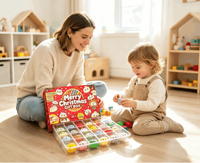 Boîte mystère de Noël, jouets anti-stress, calendrier de l'avent, sac cadeau, jouets sensoriels, surprise pour enfants