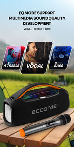 Haut volume portable sans fil pour haut-parleur Bluetooth RGB LED Subwoofer longue durée de vie de la batterie pour système audio de <span class=keywords><strong>danse</strong></span> carrée en plein air - Product Image 6