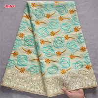 4654 Dentelle en voile de coton suisse de haute qualité, nouvelle mode, prix de gros, dentelle Lafaya, dentelle douce, broderie de Dubaï, tissu pour robe de mariée