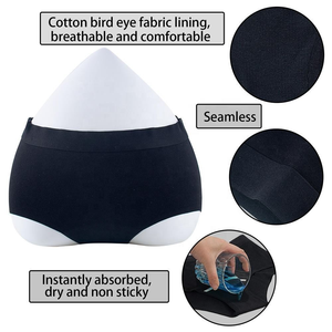 Sous-vêtements menstruels <span class=keywords><strong>pour</strong></span> adolescentes OEM, absorbants, culotte menstruelle très haute, sous-vêtements menstruels <span class=keywords><strong>pour</strong></span> femmes, coton 4 couches - Product Image 3