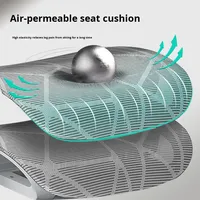 Chaise de bureau ergonomique moderne et réglable en tissu maillé, dossier solide, confortable pour une utilisation prolongée, idéale pour la maison, le bureau et l'étude, avec mousse et structure en fer.