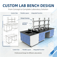Banc de travail de laboratoire durable, mobilier de laboratoire, poste de travail appliqué aux tests médicaux, aux centres de recherche en laboratoire