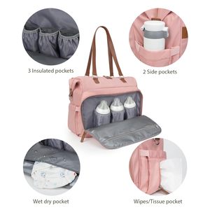 <span class=keywords><strong>Mejor</strong></span> personalizado fresco caliente Rosa grande luz grande estilo bolsa de pañales <span class=keywords><strong>mochila</strong></span> para muñeca niño niña - Product Image 4