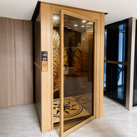Porte de palier d'ascenseur en verre avec écran LED numérique, couleur personnalisable, pour petites villas et immeubles de bureaux