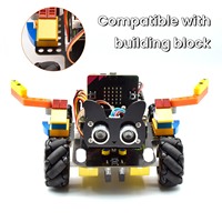 Kit mobil Robot 4WD 4 WD, untuk MicroBit