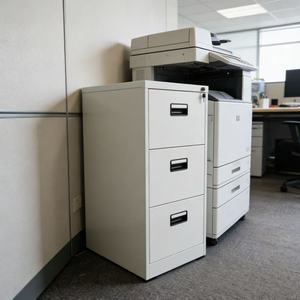 Archivador vertical moderno <span class=keywords><strong>de</strong></span> acero con 4 cajones y cerradura, mueble <span class=keywords><strong>de</strong></span> oficina flexible <span class=keywords><strong>de</strong></span> gran capacidad - Product Image 4