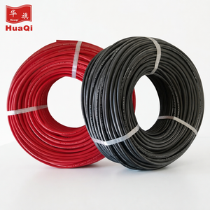 Câble solaire haute tension Huaqi 1000v-1500v XLPE XLPE DC PV <span class=keywords><strong>6mm2</strong></span> <span class=keywords><strong>cuivre</strong></span> 10mm 16mm2 tailles PVC isolé 16A évalué pour la construction - Product Image 1