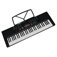 Piano Eléctrico Multifuncional Popular de 61 Teclas, Órgano Electrónico OEM ODM con 300 Tonos, 300 Ritmos y 50 Canciones de Demostración