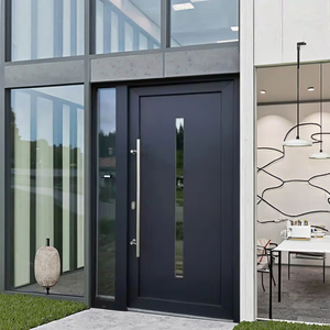 Porte pivotante extérieure moderne en acier inoxydable antivol personnalisée pour les grandes entrées, avec un fonctionnement fluide et une finition luxueuse - Product Image 2