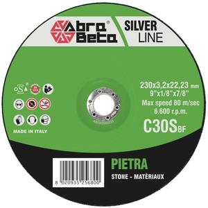ABRA BETA - AB000560128 C30S-Discos de corte de piedra de centro deprimido (paquete múltiple)-DISCOS DE CORTE ABRASIVOS EAN 8020935226803 - Product Image 1