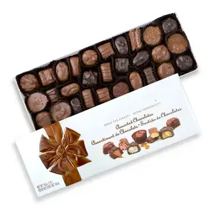 Boîte à chocolat en marbre avec diviseurs, cadeau Merci 24 pièces, marbré, marbré, mat, Mauxion, Pralines, 400gr, boîtes de taille moyenne