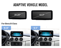 Radio Mobil KLYDE Qualcomm Snapdragon 665 Android 13 dengan GPS dan RGB untuk Mercedes Benz Kelas B 2012-2018 Layar CarPlay 10.25 inci