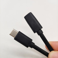Cable OTG Tipo C de Cobre Puro, USB C Macho a Hembra, Extensión de Carga Rápida, Silicona Líquida para Escáner de Código de Barras, Impresora y Computadora