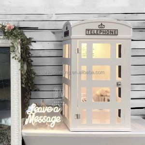 Cabine Telefoniche Mini Floreali con Illuminazione a Prezzo di Fabbrica, Decorazione Personalizzata per Matrimoni - Product Image 3