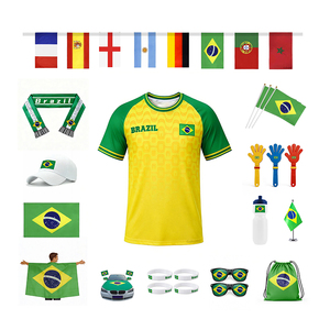 Magliette Personalizzate della <span class=keywords><strong>Serie</strong></span> Mondiale di Calcio, Squadra del Brasile, Maglie Traspiranti per Tifosi, Souvenir di Calcio - Product Image 2