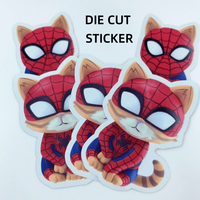 Hojas de Etiquetas Adhesivas Personalizadas, Resistentes a los Rayos UV, Impermeables, de PET, con Corte Troquelado, Holográficas, para Marcos de Fotos, Velas, Manualidades, Adhesivo Permanente