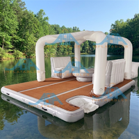 Canapé gonflable Chaise Piscine Équipement de jeu flottant Salon gonflable Île flottante Eau Plate-forme flottante gonflable