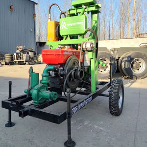 Perfuradora de Poço de Água Móvel Hidráulica a Diesel de Alta Eficiência 24V 160m de Profundidade 300mm de Diâmetro para Uso Agrícola pela Hongrun - Product Image 1