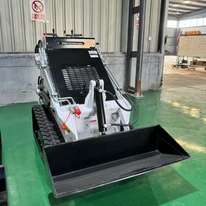Minicargadora de dirección deslizante de 1 tonelada con certificación CE, cargadora de ruedas TH380, cargadora frontal de motor EPA única, bomba de Motor hidráulico Eaton a la venta - Product Image 1