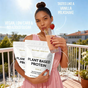 יצרן טוב צמח אורגני על בסיס אבקות חלבון טבעוני עבור מבוגרים שימוש-פרטי תווית גוף - Product Image 4