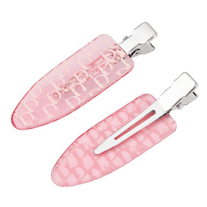 Custom Logo Korean Style Acrylic Sweet Party Christmas Hair <b>Clip</b> with Printed Logo-Hair Decoration - Product Image 6