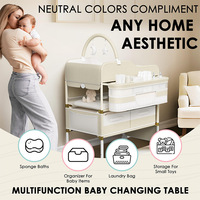 Table de soins pour bébé multifonctionnelle en métal
