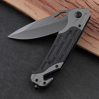 Couteau pliant portable en titane Hongrui 2026, lame en acier avec manche en plastique personnalisé, idéal pour la survie en extérieur et le camping – Nouveauté très demandée