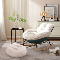 Fauteuils de salon de luxe modernes nordiques, fauteuil à bascule géant Pingouin, fauteuil inclinable individuel pour chambre à coucher adulte 2024