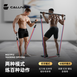 ชุดยางยืดออกกำลังกาย Calliven ความยืดหยุ่นสูง ปรับระดับความแข็งแรงได้ พร้อมอุปกรณ์ยึดประตู สำหรับออกกำลังกายที่บ้าน - Product Image 3