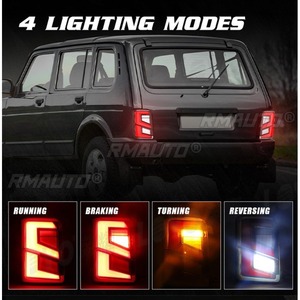 Pour LADA NIVA : Feux de jour LED, Phares antibrouillard étanches, Ensemble de feux arrière, Kit carrosserie - Product Image 1