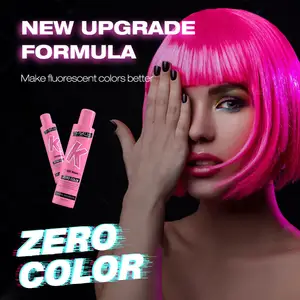 Kondisioner Segar Profesional ZERO Color Fresh Warna Semi-permanen, Pewarna Rambut Vegan Tahan Lama Hingga 8