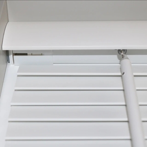 Stores <span class=keywords><strong>à</strong></span> lamelles pour fenêtre intérieure et extérieure naturels Rideaux de protection solaire intégrés pour le salon - Product Image 4
