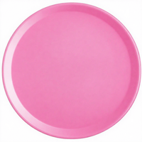 Assiette à salade ronde en plastique moderne de 9 pouces, écologique et personnalisable pour la restauration rapide