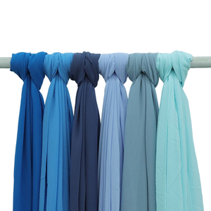 卸売無地ジョーゼットスカーフラップ無地ショールヘッドバンドHijabsイスラム教徒の女性 - Product Image 6