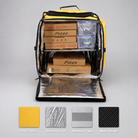 Sac à dos isotherme imperméable personnalisé OEM 74L avec bandes réfléchissantes et porte-gobelets pour livreurs de repas en usine