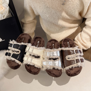 Cuối cùng của phụ nữ thời trang mới giản dị tuyết khởi động giày phẳng dày duy nhất Vải + Da nhân tạo chống trượt thoải mái - Product Image 5