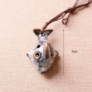 โอคาริน่าเซรามิกขนาดเล็ก 6 รู รูปทรงปลา แบบพกพา สำหรับผู้เริ่มต้น - Product Image 5