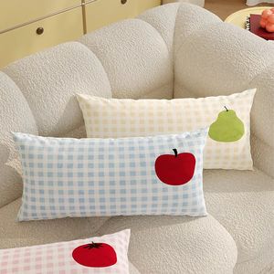 Coussin rectangulaire en forme de fruit style Ins pour lit et canapé, avec housse amovible et lavable, personnalisable, en peluche courte - Product Image 1