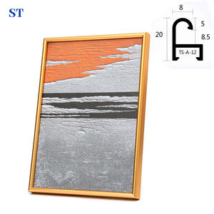 Cadre <span class=keywords><strong>photo</strong></span> en alliage d'aluminium brossé avec <span class=keywords><strong>plaque</strong></span> arrière en plexiglas, imprimé UV, certificat A2 A3 A4, or titane - Product Image 2