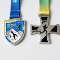 Médailles de finition antiques en alliage de zinc personnalisées pour les événements sportifs, les courses de marathon, les récompenses de gagnant avec longes personnalisées