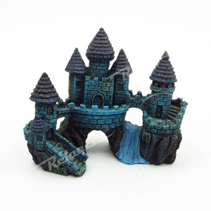 Grote Kasteel Aquarium Decoraties Voor Aquarium, Aquarium Ornament Aquatic Grotten Verbergen Hut - Product Image 2