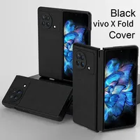 Étui de protection pour téléphone pliable Chang Liang Vivo X Fold compatible, en PC + cuir, couleur unie, résistant aux chocs, couverture intégrale