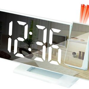 นาฬิกาปลุกโปรเจคเตอร์ดิจิตอล LED ยอดนิยม Maxfree พร้อมฟังก์ชั่นฉายเวลา 180 องศา และฟังก์ชั่นเลื่อนปลุก - Product Image 4