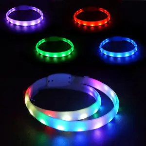 Coleira de luz LED Run Horse Light para animais de estimação, coleira mágica para cães, atacado