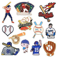 Conception gratuite USA Baseball émail épinglette personnalisé sport américain athlète Softball métal Badge broche boutique cadeau Fan Club Souvenir