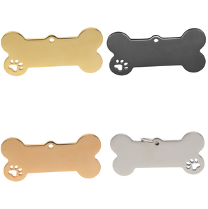 Tùy chỉnh thẻ ID vật nuôi bằng thép không gỉ 6 tùy chọn màu sắc cho Vòng Cổ Chó Móc Khóa Phụ Kiện Túi-khắc hoặc trống - Product Image 5