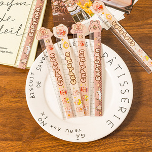 Regla Acrílica de Capibara de 15 cm, Diseño de Dibujos Animados, Material Escolar - Product Image 1
