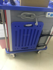 광저우 싼 병원 비상사태 트롤리 장비 소생술 트롤리 소아과 의학 충돌 손수레 가격 - Product Image 5