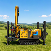 Foreuse pneumatique DTH pour puits d'eau avec compresseur d'air, profondeur 200 m, machine mobile de forage de puits d'eau au diesel
